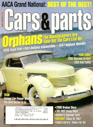 CARS & PARTS 2006 NOV - 41 HUDSON WOODIE, 51 DESOTO CONVT, 36 CORD 810